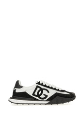 Two-tone suede and nylon DG Athletic sneakers -  | Wise