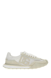 White suede and nylon DG Athletic sneakers -  | Wise