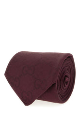 Cravatta in misto cotone prugna -  | Wise