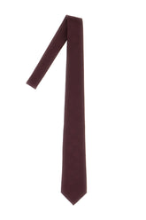 Cravatta in misto cotone prugna -  | Wise