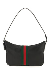 Black leather small Lunetta shoulder bag -  | Wise