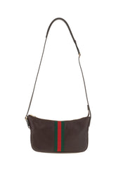 Aubergine leather small Lunetta shoulder bag -  | Wise