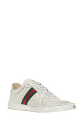 White leather Stretch sneakers -  | Wise