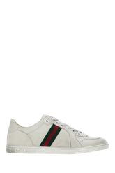 White leather Stretch sneakers -  | Wise