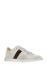 White leather Stretch sneakers -  | Wise