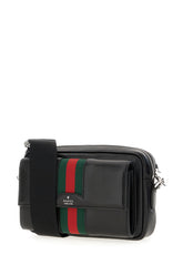 Borsa a tracolla in pelle nera -  | Wise