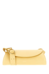 Yellow leather small Cannolo shoulder bag -  | Wise