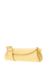 Yellow leather small Cannolo shoulder bag -  | Wise
