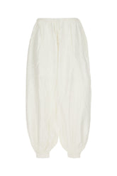 Pantalone in misto viscosa bianca -  | Wise
