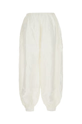 Pantalone in misto viscosa bianca -  | Wise