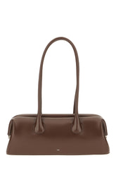 Chocolate leather shoulder bag -  | Wise