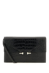 Black leather crossbody bag -  | Wise