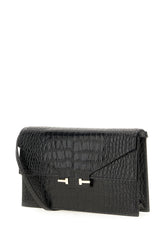 Black leather crossbody bag -  | Wise