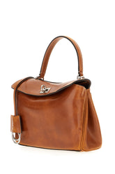 Caramel leather mini Rodeo handbag -  | Wise