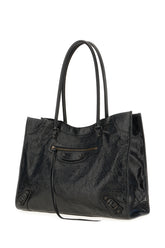 Black leather medium Le City shoulder bag -  | Wise