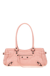 Pink leather Le City East-West shoulder bag -  | Wise