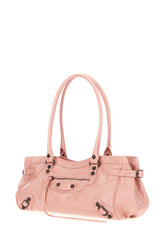 Pink leather Le City East-West shoulder bag -  | Wise