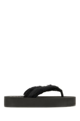 Slippers infradito Jet Leg in raso nero -  | Wise