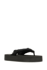 Slippers infradito Jet Leg in raso nero -  | Wise