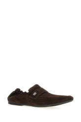 Dark brown suede Palermo loafers -  | Wise