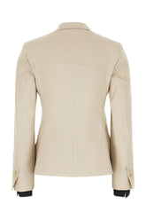 Cappuccino wool blend blazer -  | Wise