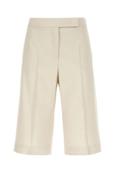 Sand wool blend bermuda shorts -  | Wise