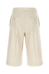 Sand wool blend bermuda shorts -  | Wise