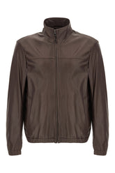 Chocolate leather jacket -  | Wise