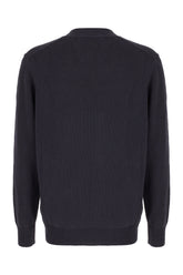 Blue navy cotton blend sweater -  | Wise