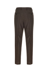 Embroidered wool blend pants -  | Wise