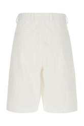 White cotton bermuda shorts -  | Wise