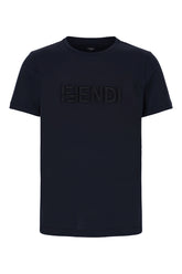 Navy blue cotton t-shirt -  | Wise