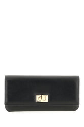 Black leather Continental wallet -  | Wise