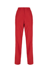 Pantalone in misto viscosa rossa -  | Wise