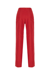 Pantalone in misto viscosa rossa -  | Wise