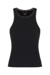 Black stretch cotton top -  | Wise