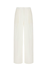 Pantalone in misto lino bianco -  | Wise