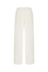 Pantalone in misto lino bianco -  | Wise