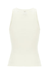 Top in cotone stretch avorio -  | Wise