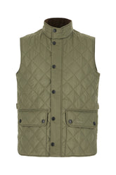 Military green polyester padded sleeveless jacket -  | Wise