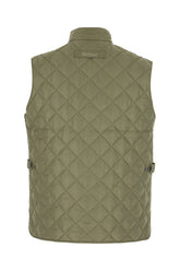 Military green polyester padded sleeveless jacket -  | Wise