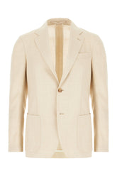 Beige wool blend blazer -  | Wise