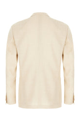 Beige wool blend blazer -  | Wise