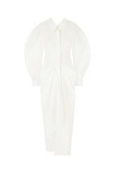White poplin shirt dress -  | Wise
