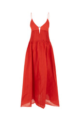 Abito in lino rosso -  | Wise