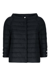 Navy blue nylon down jacket -  | Wise