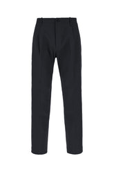 Navy blue stretch cotton pants -  | Wise