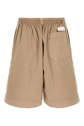 Biscuit stretch cotton bermuda shorts -  | Wise