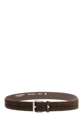 Dark brown suede belt -  | Wise
