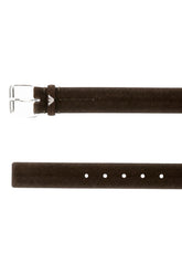 Dark brown suede belt -  | Wise